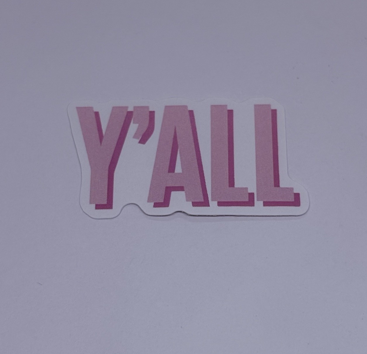 Y’ALL” Sticker Quote Humor Funny Art Decal Vinyl USA Souvenirs Journal Tc9