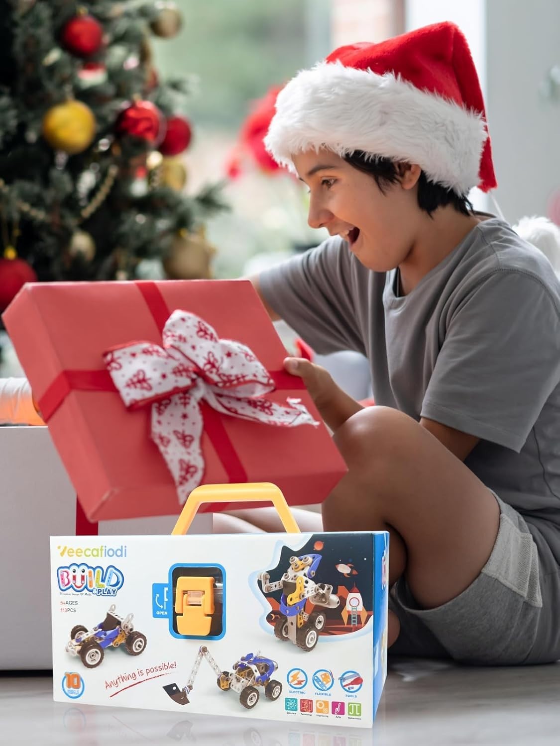 Toys for 5 6 7 8+ Year Old Boy,10 in 1 Electric Building Toys for Kids A…