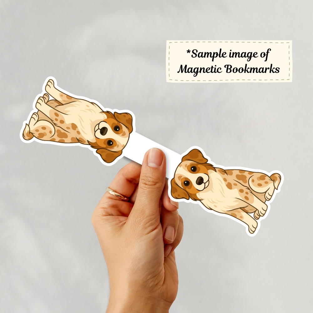 Personalized Biewer Terrier Dog Sticker Magnet Bookmark – Tri-Color