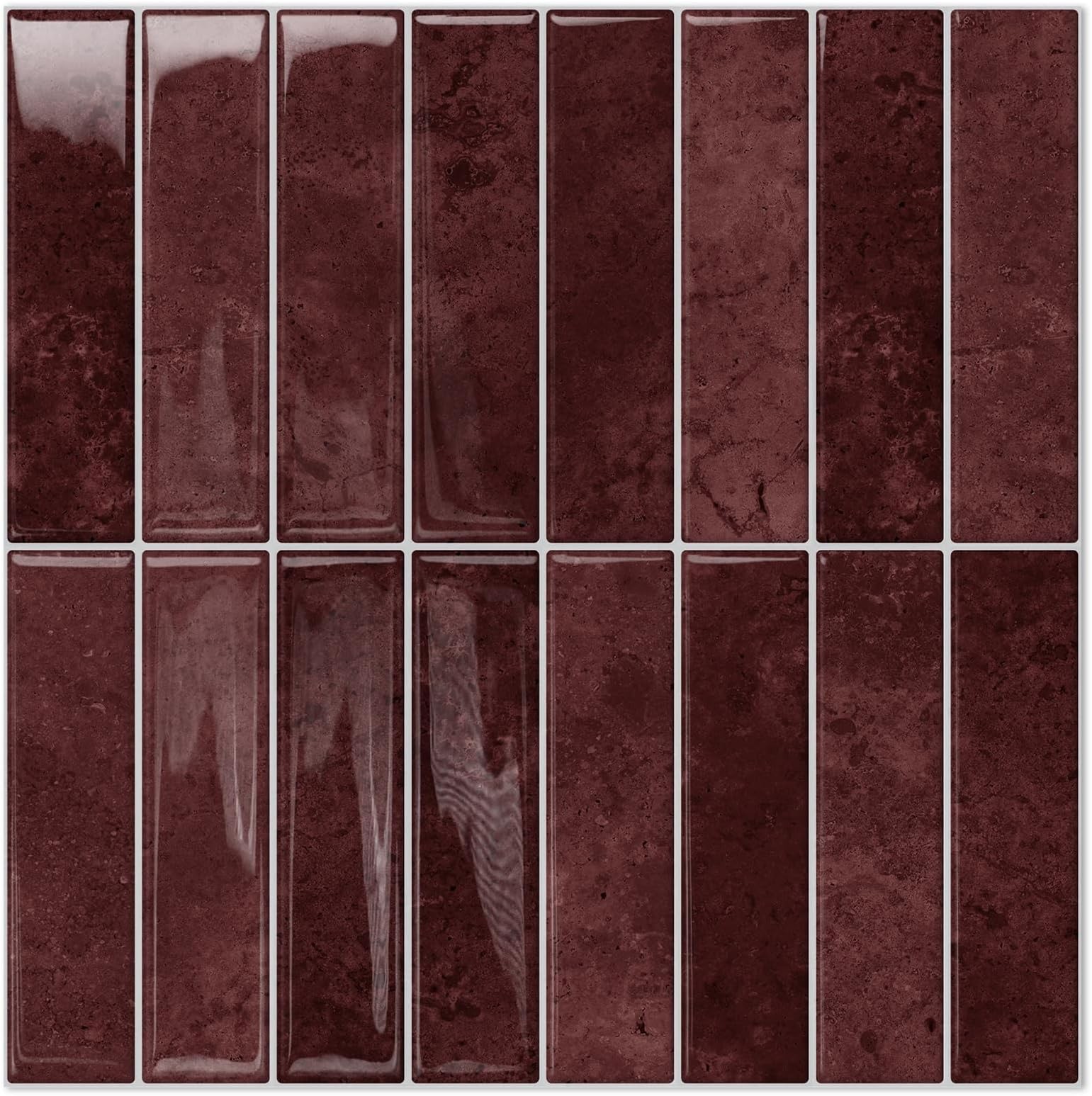 STICKGOO 10-Sheet Peel and Stick Backsplash Tile, Self Adhesive Vinyl Wall Ti…