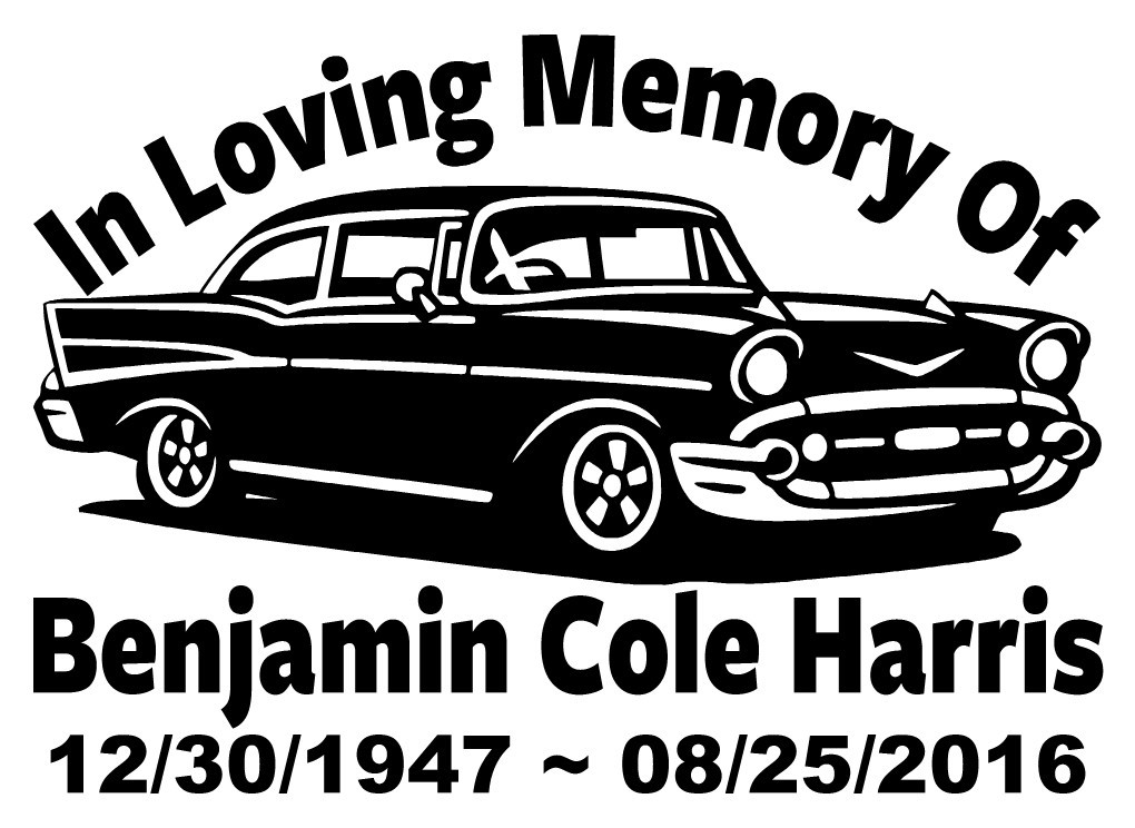 In Loving Memory Decal Hot Rod Car Racing Flag | Personalized Car Vinyl Sticker