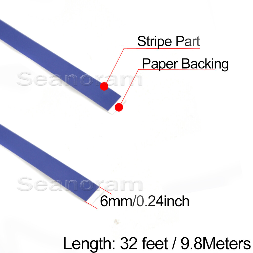 1/4" 6mm Dark Blue DIY Home Shop Bar Pinstriping Pin Stripe Decal Vinyl Sticker