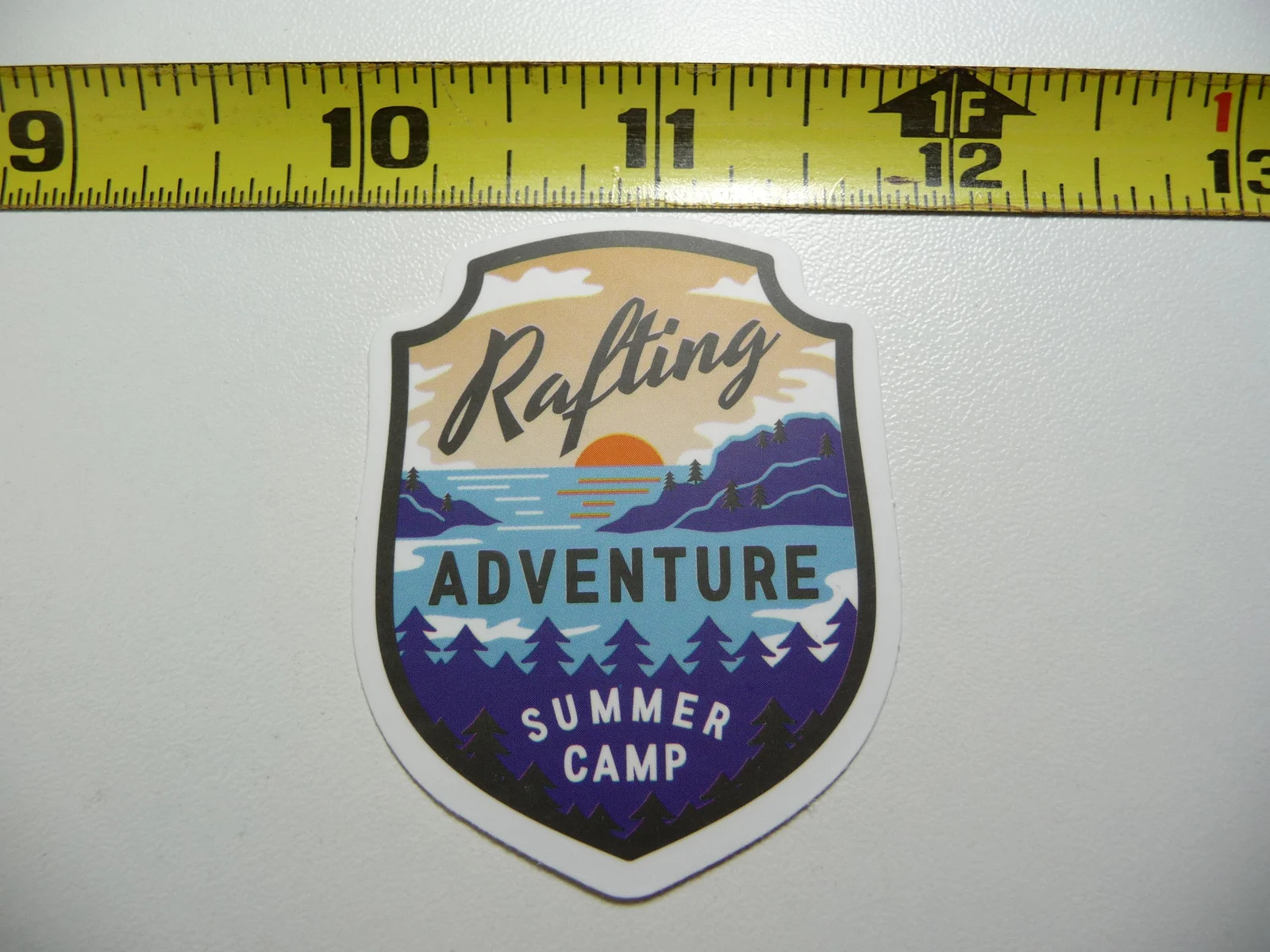 LAKE RAFT RAFTING HIKE HIKING SMALL STICKER DECAL CAMPING OUTDOORS PARK WILD