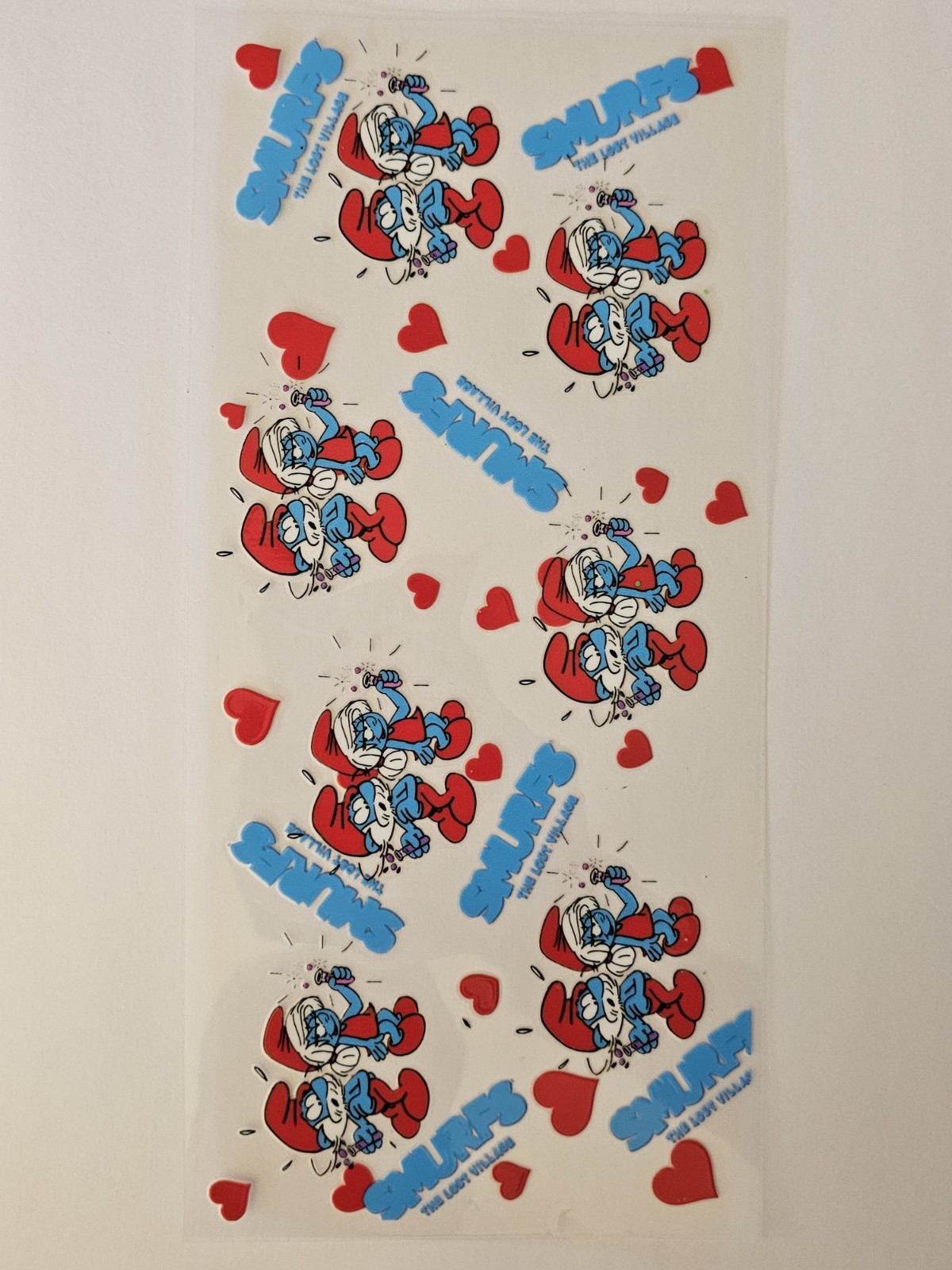 Smurfs UV DTF Transfer Sticker Wrap Tumbler UVDTF BUY 10+ GET COMBINED SHIPPING