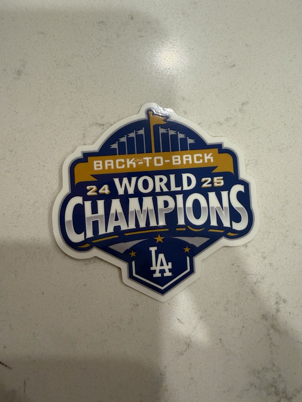 LA Dodgers Back 2 Back World Champions sticker Los Angeles World Series MLB