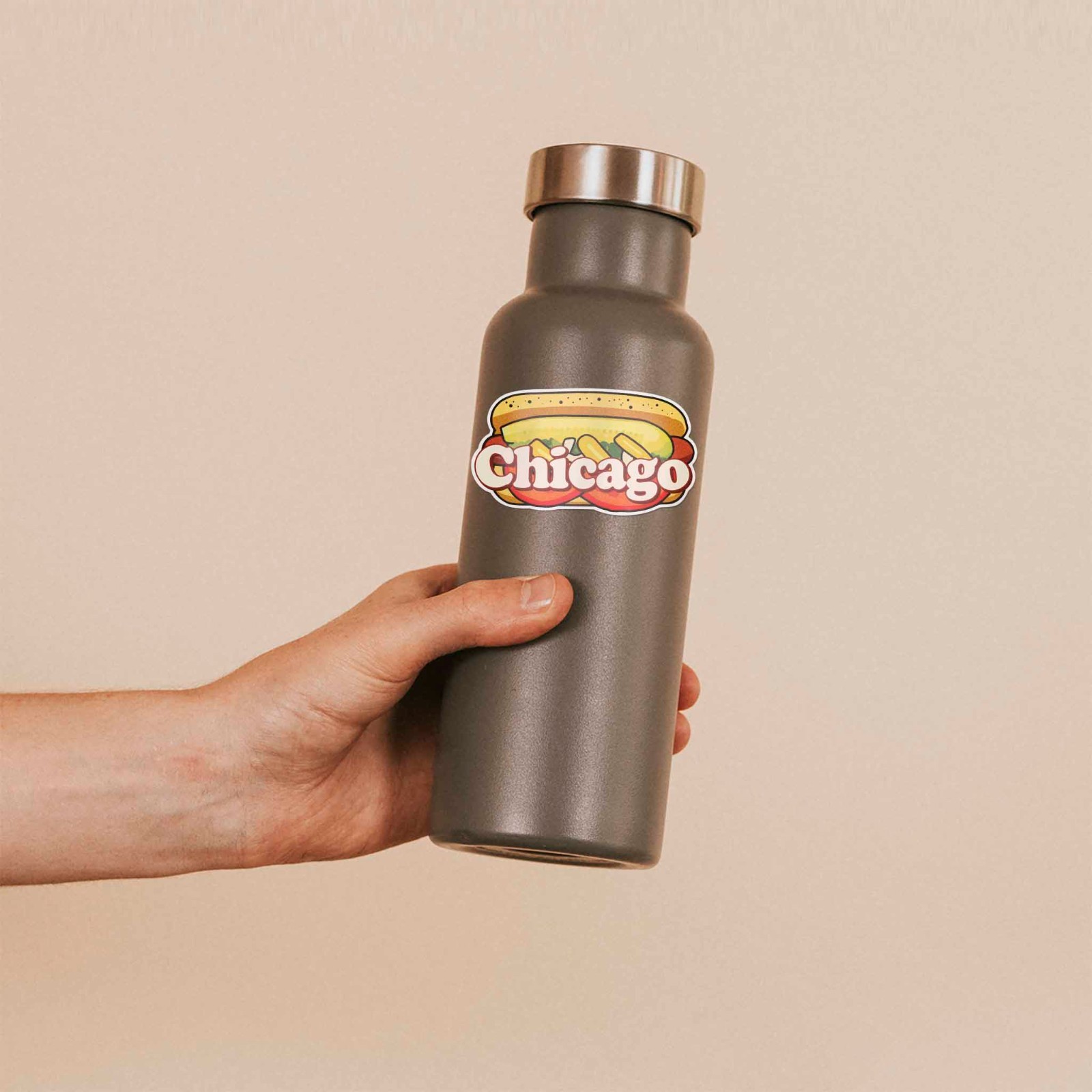 Chicago Hot Dog Sticker – Funny Midwest Illinois Decals for Laptop & Hydroflask