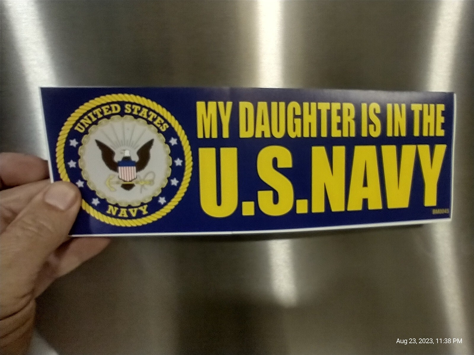 My Daughter Is In The US Navy Bumper Sticker Window Decal Military Parent Gift