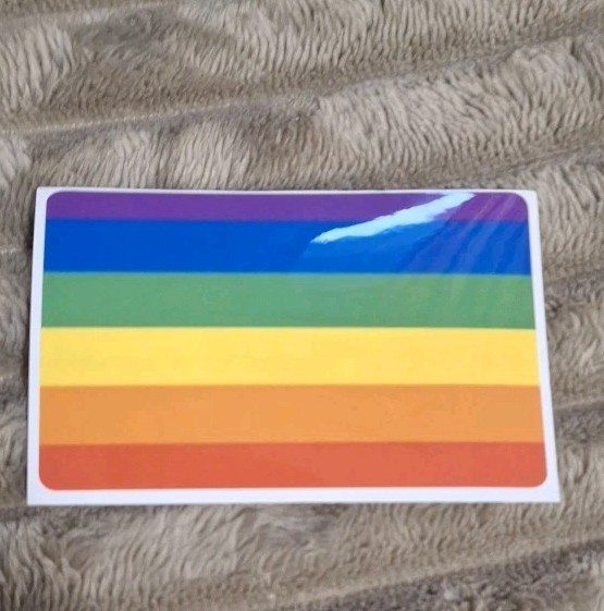 Rainbow Pride LGBTQ Themed Credit Debit Card Sticker Skin Free Shipping
