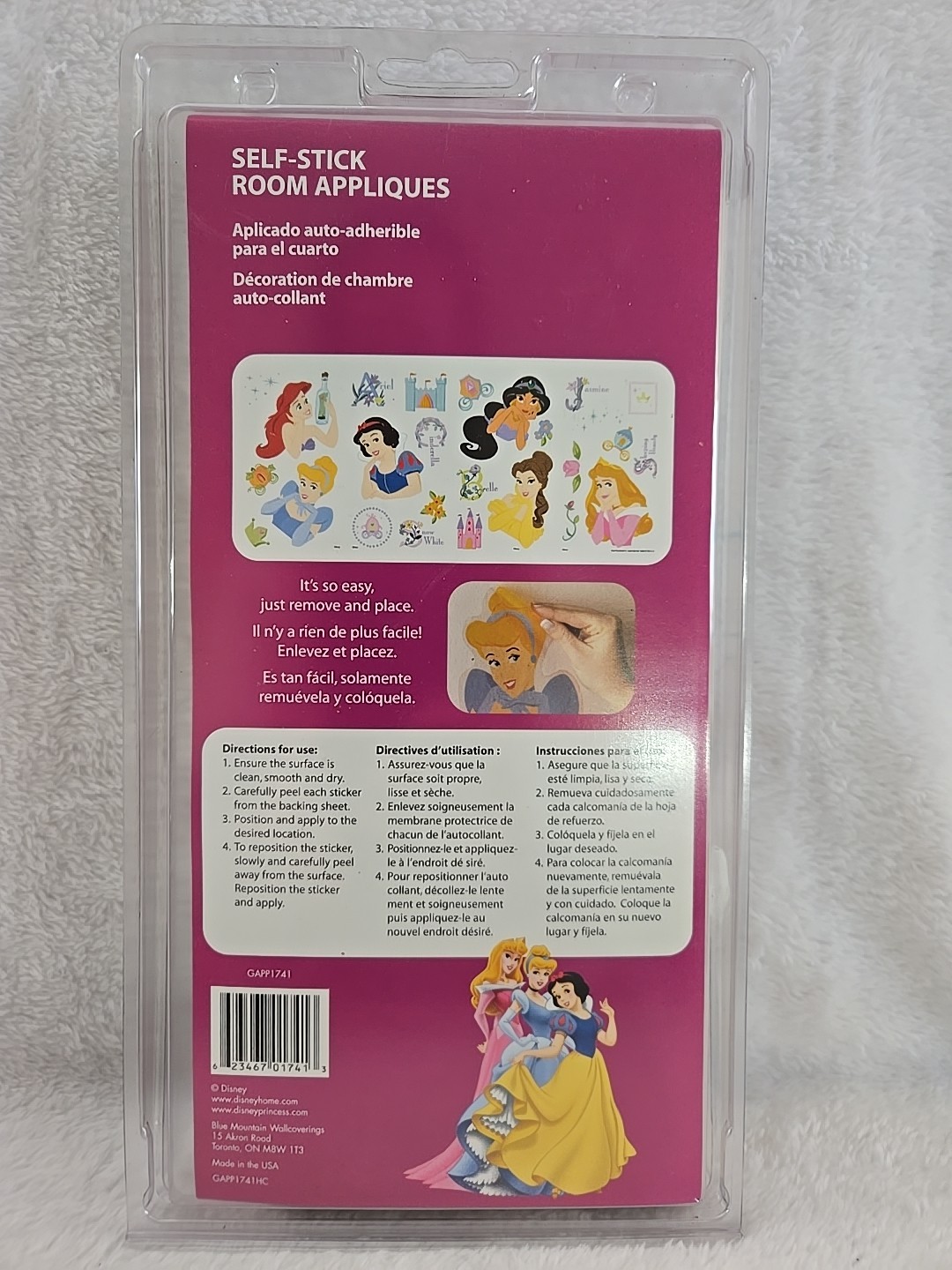 Disney Princess Vtg Y2K Bedroom Decor Lot Of 7 NOS Wall Border Valance Applique