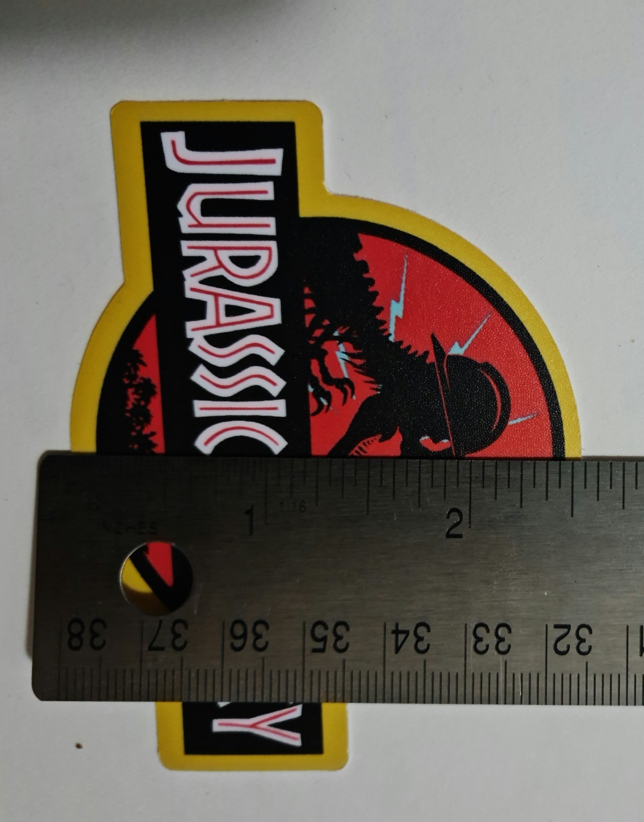 Jurassic park sticker Custom Spino logo, Christmas, Sparky, Electrician T-Rex
