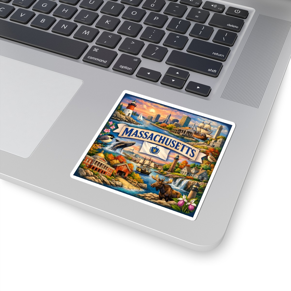 Massachusetts Sticker | State Travel Souvenir