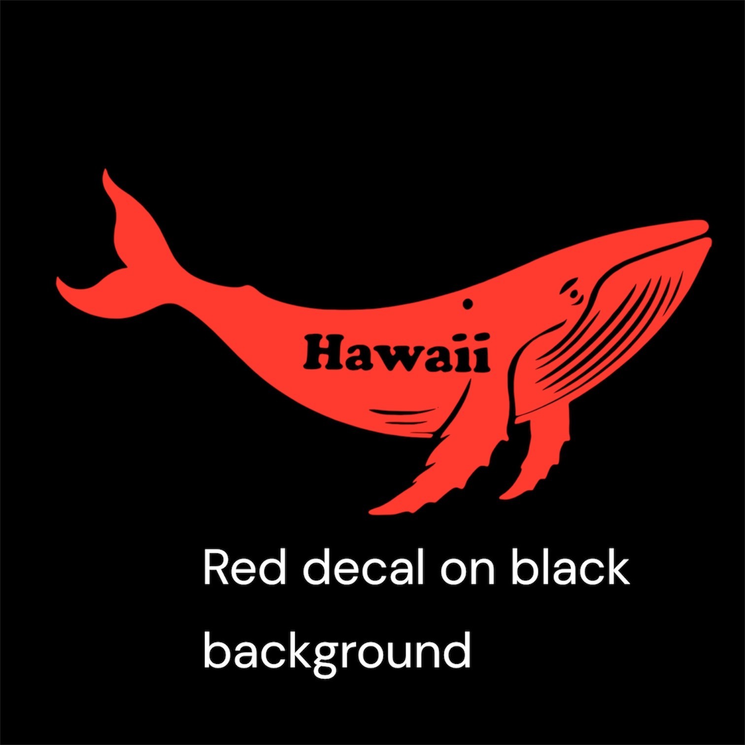 Humpback Whale Hawaii Decal for car Windows Laptops most Smooth Surfaces