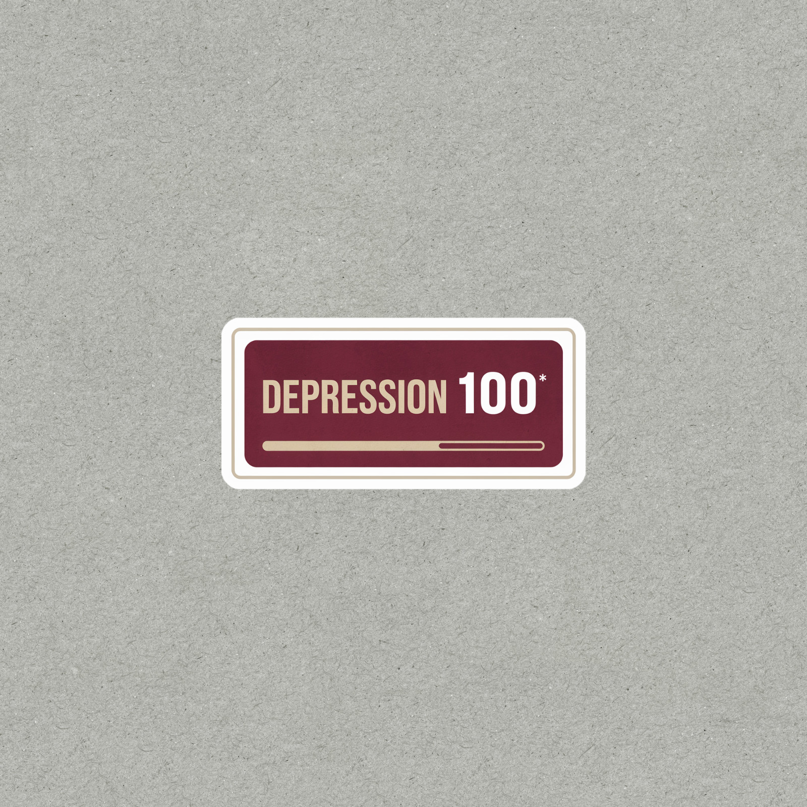 Depression 100 Mental Health Awareness Vinyl Sticker Decal #5256