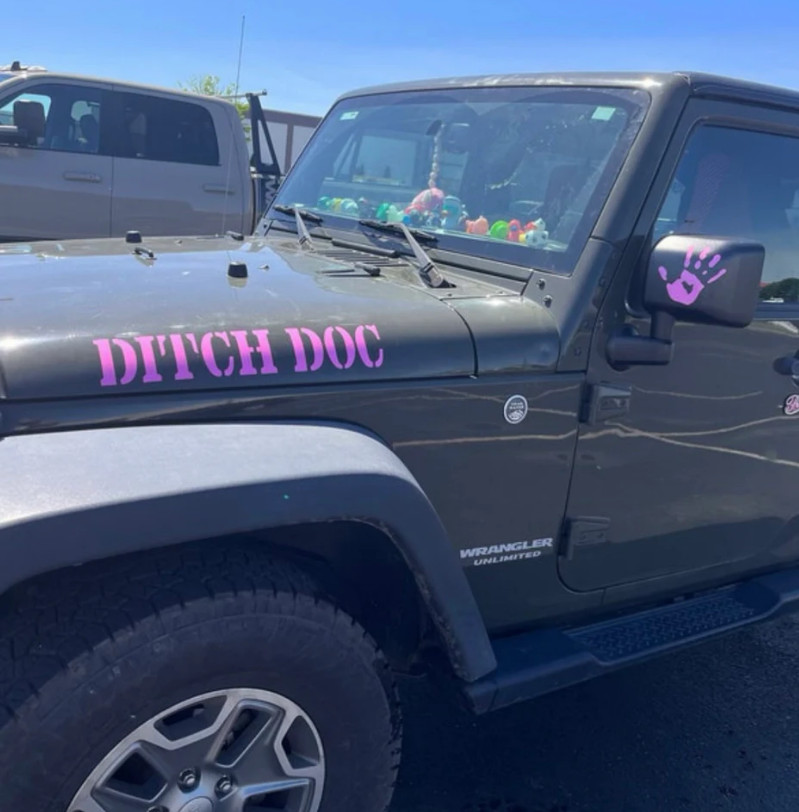 JEEP HOOD DECALS CUSTOM MADE, Truck, or SUV Hood