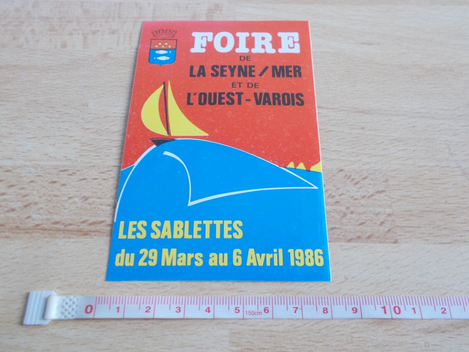 Sticker Fair Of La Seyne / Mer And WEST Varois – Les Sablettes 1986