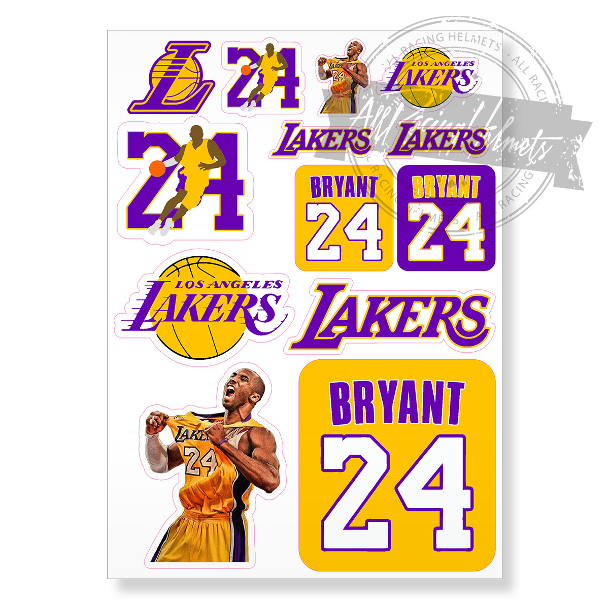 Los Angeles Lakers NBA Basketball LA Kobe Bryant A4 Printed Vinyl Decal Sticker