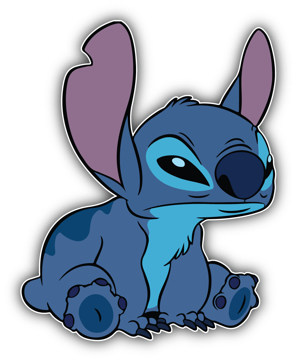 Lilo & Stitch Cartoon Offended Sticker Bumper Decal – "SIZES"