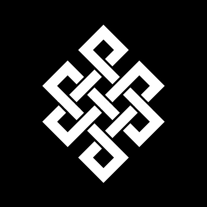 Endless Knot Vinyl Sticker – Buddhist Symbol Decal Car Laptop Decor