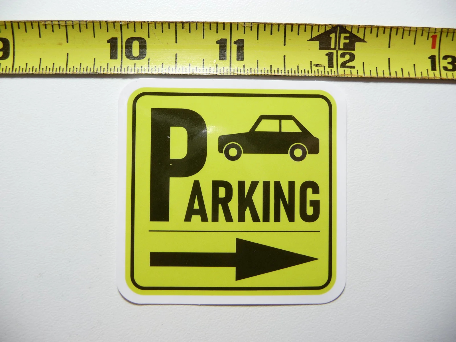 PARKING CAR ARROW SMALL STICKER DECAL BUSINESS COMPANY POLICY BUILDING DOOR