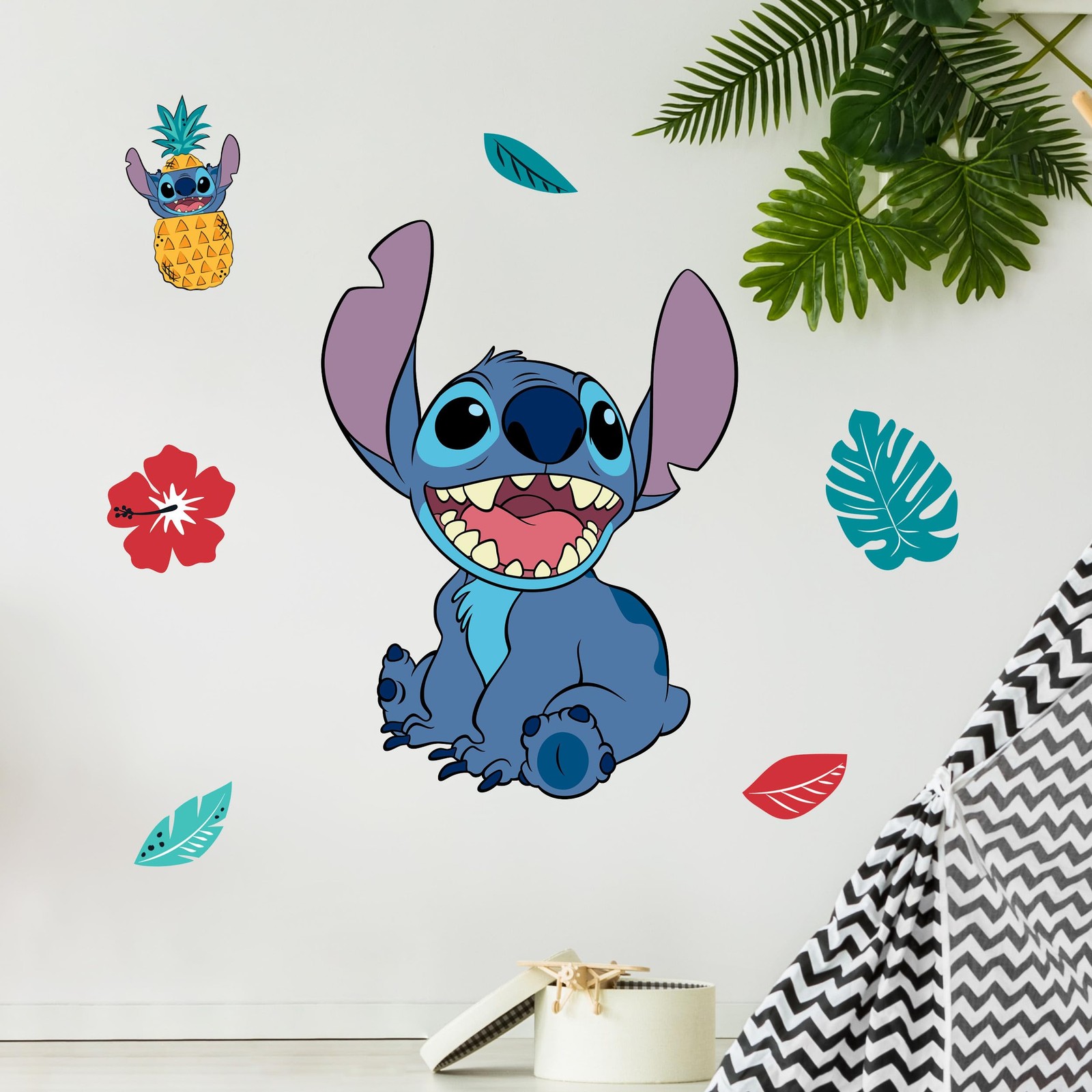 Disney Lilo and Stitch Wall Decals – 20" Stitch Wall Vinyl Stickers Bedroom D…