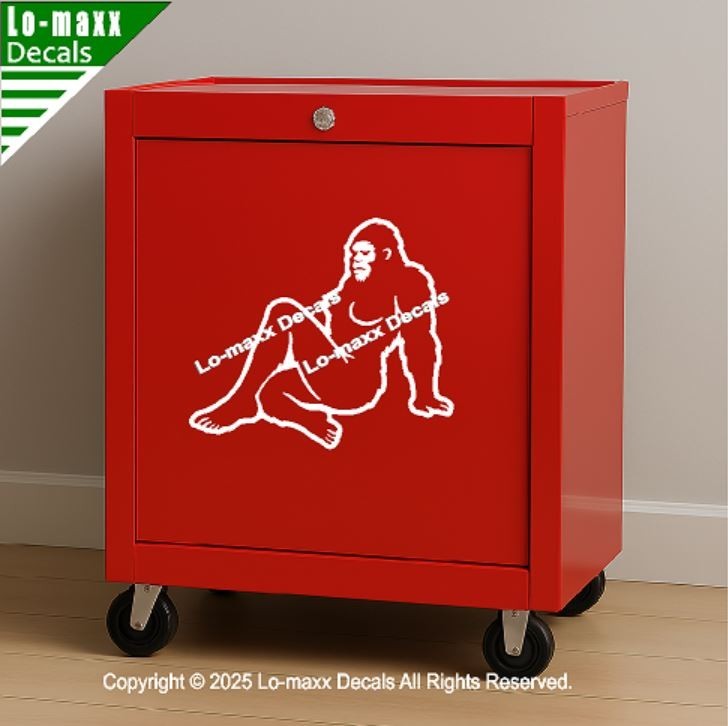 Sassy Squatch Bigfoot Vinyl Decal Funny Die Cut Sticker for Car Laptop Toolbox