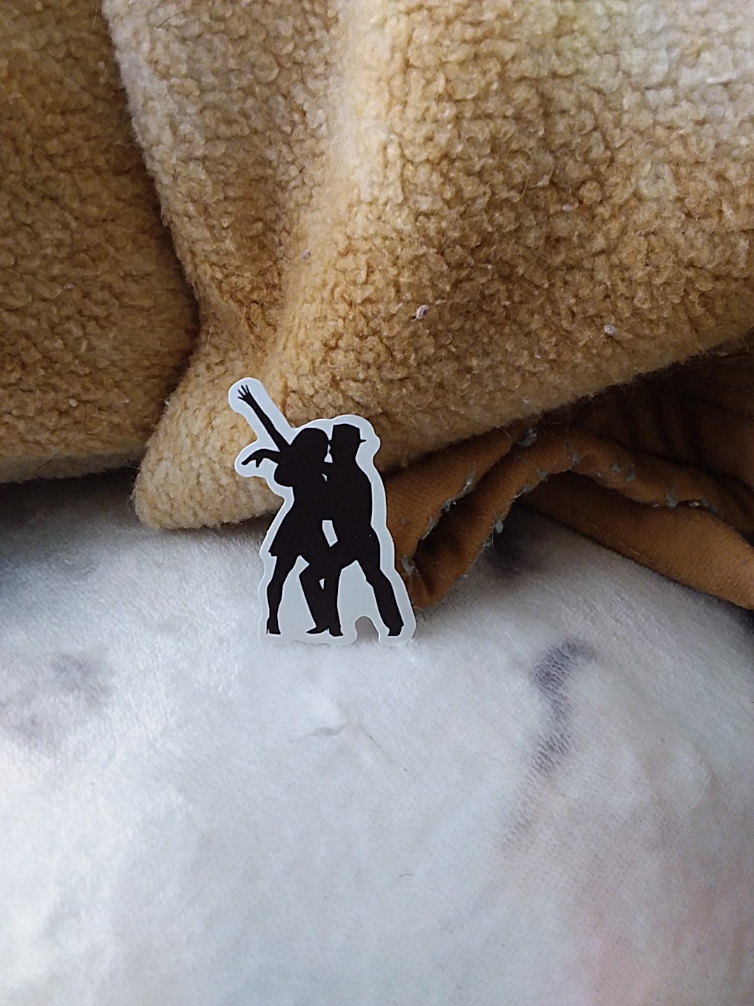 Vinyl Decal Sticker Of A Silhouette Of A Couple Dancing