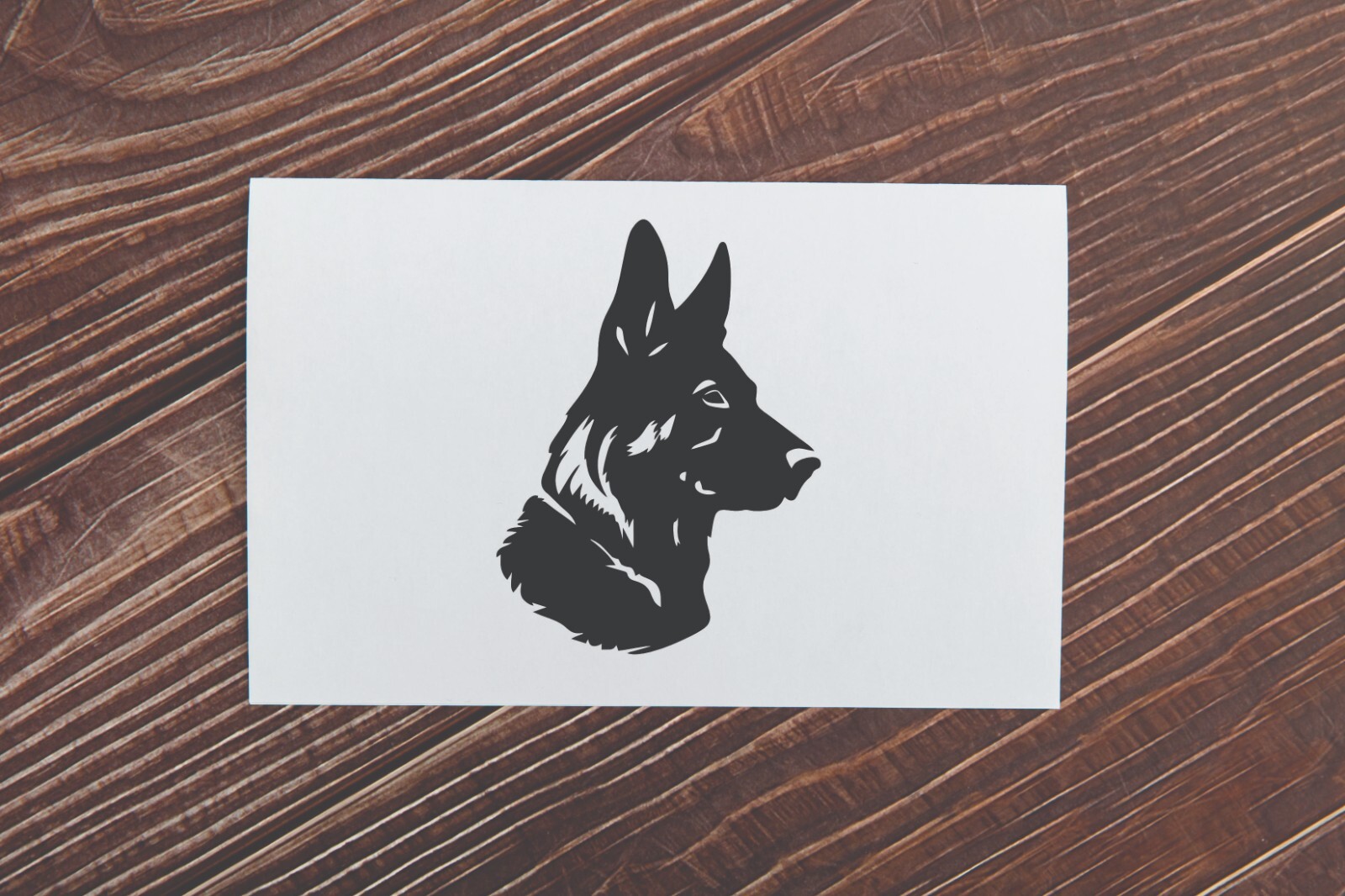 Vinyl Decal German Shepherd Head Transfer Sticker Premium Quality Outdoor Vinyl