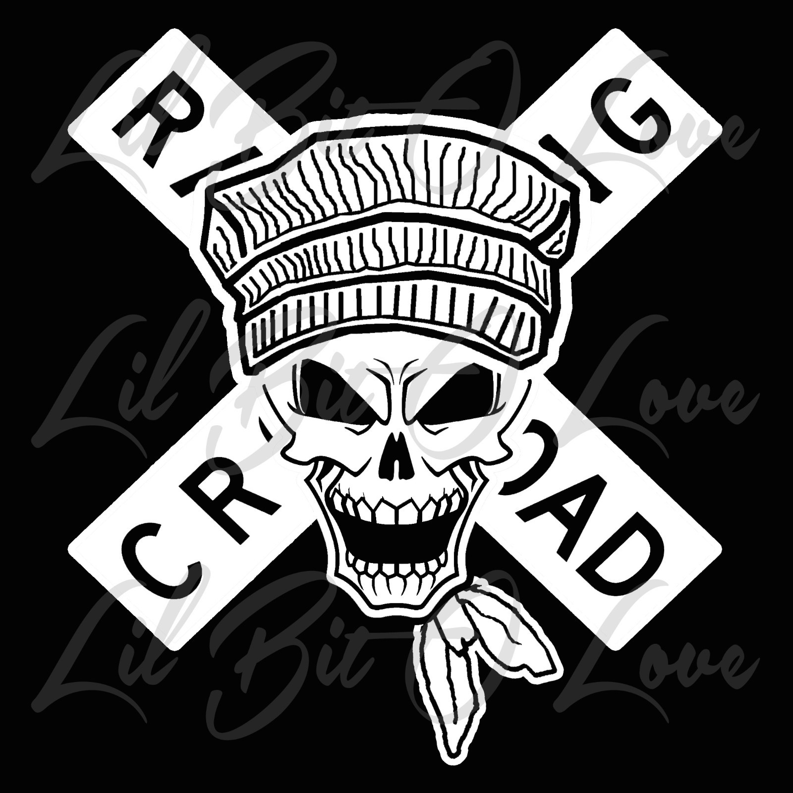 Train Conductor Skull with Railroad Crossing Sign Vinyl Decal Sticker Engineer