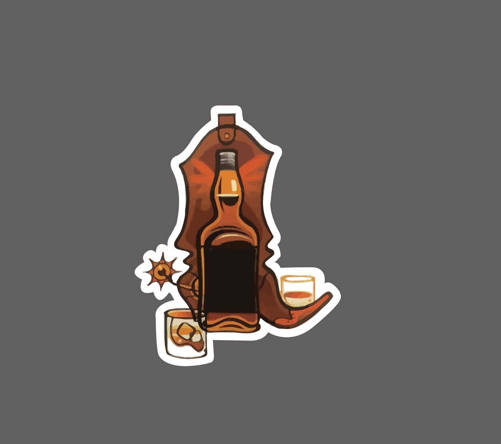 Cowboy Boot Sticker Whisky Waterproof NEW – Buy Any 4 For $1.75 EACH Storewide!