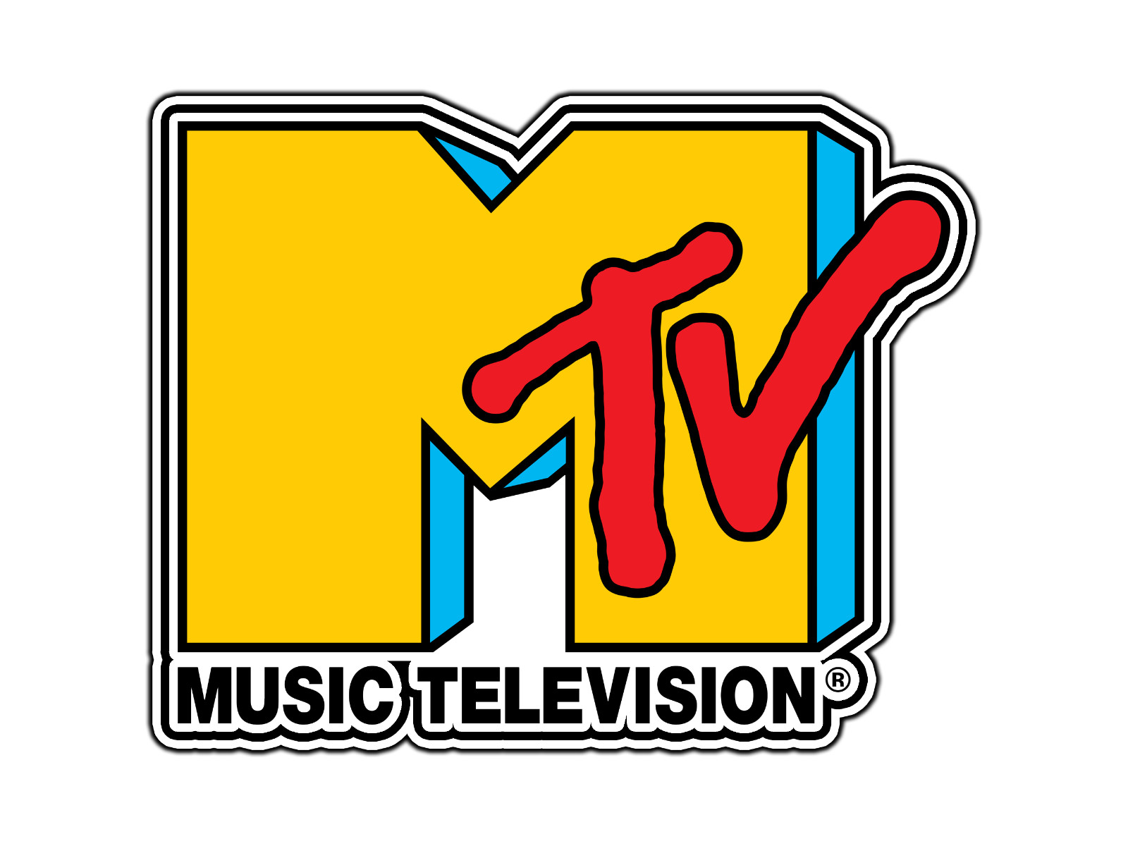 #0748 MTV Music Television Logo #1 Waterproof Vinyl Sticker Decal Die-Cut