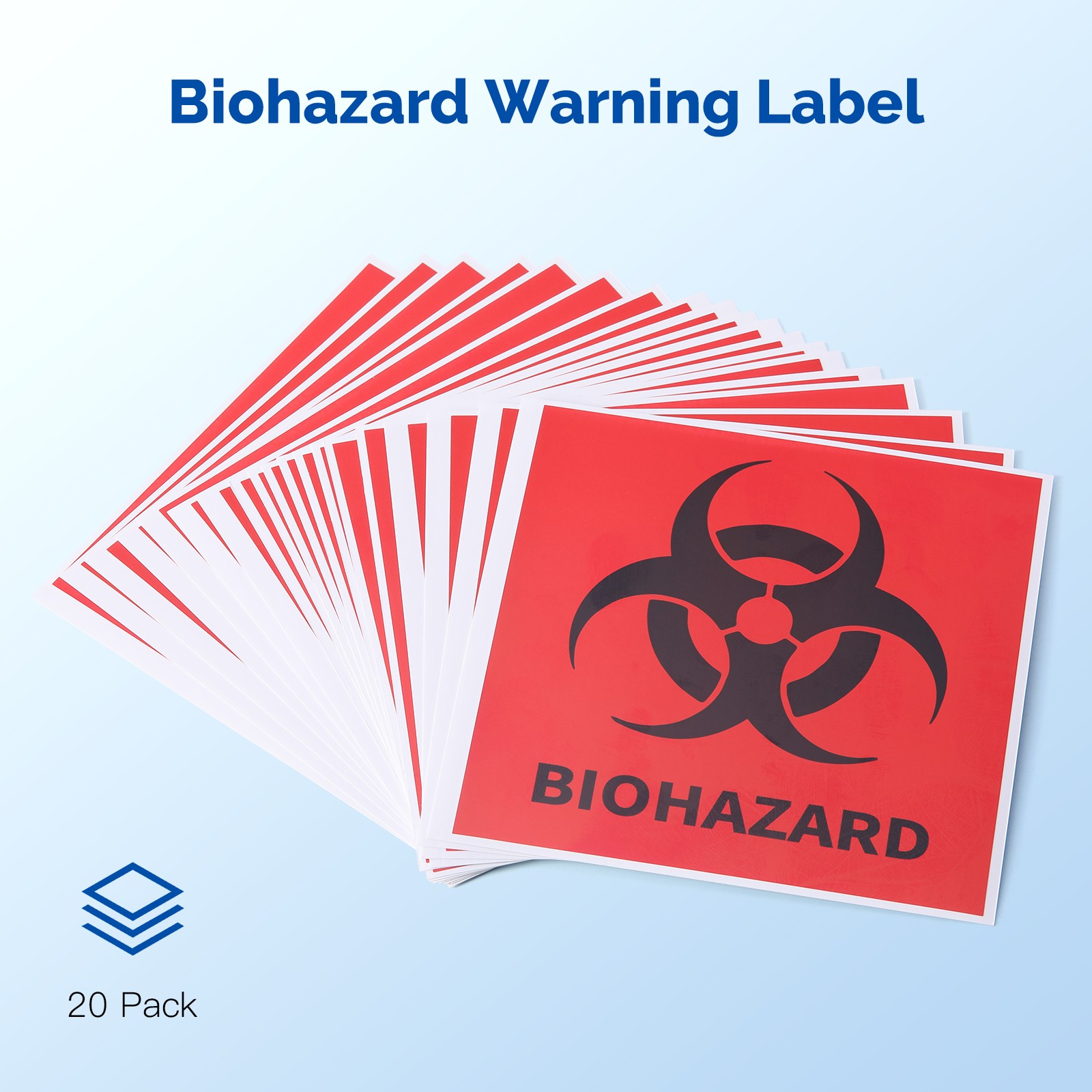 4" – 6" BIOHAZARD WARNING Decal Vinyl Sticker Logo & Label Pick SIZE & BAG