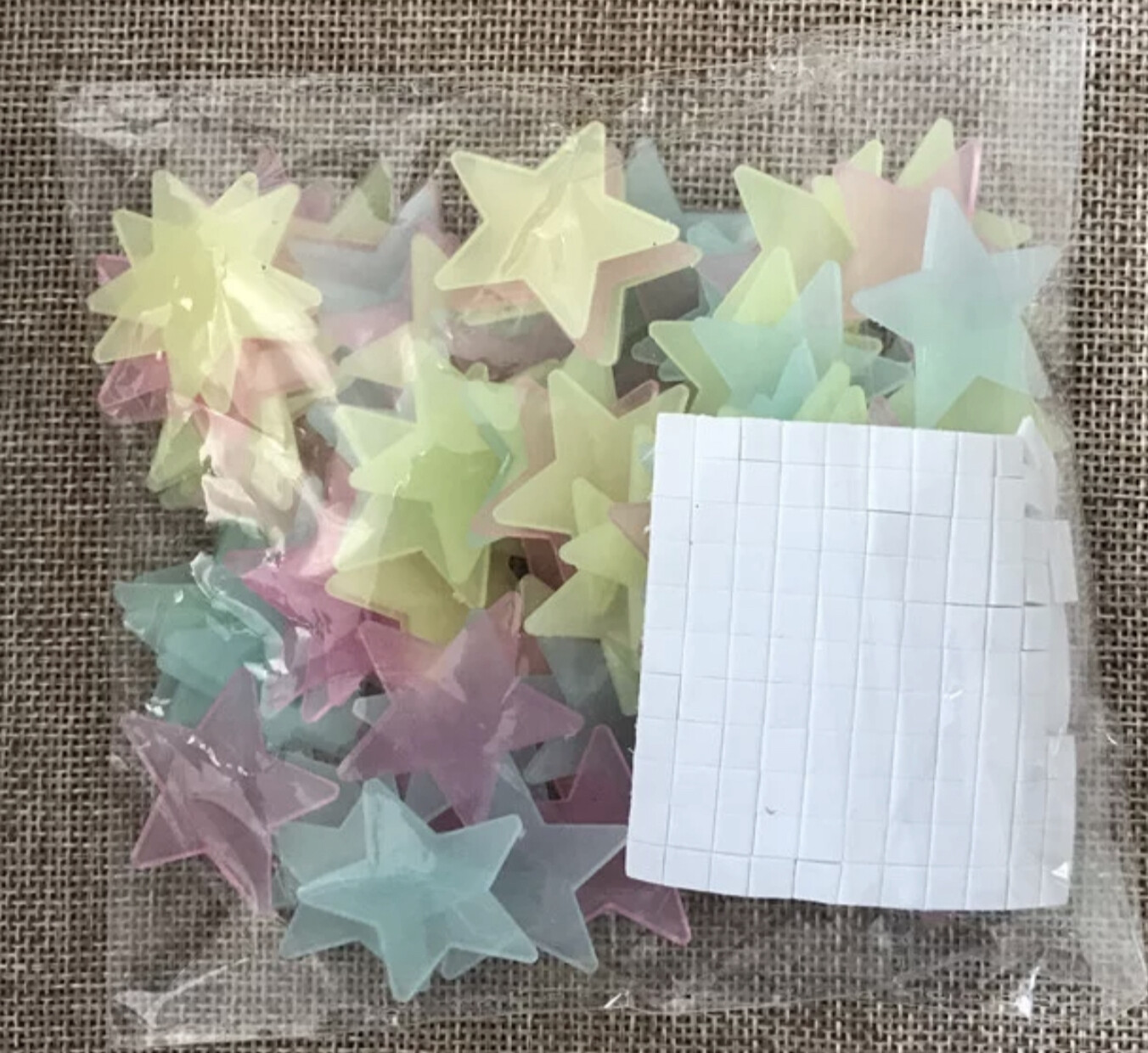 200pcs Glow In The Dark Stars Plastic Stickers Decor Kids Bedroom FREE 🌙 MOON