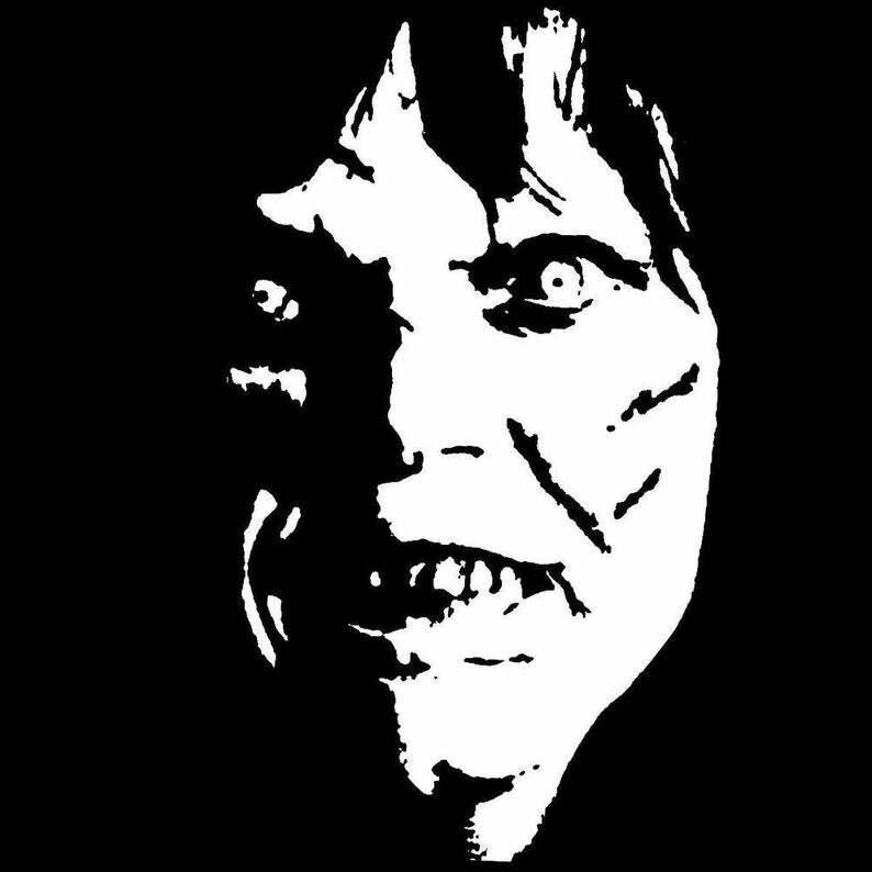 EXORCIST GIRL HORROR Vinyl Decal for Car Truck Bumper Wall Decor