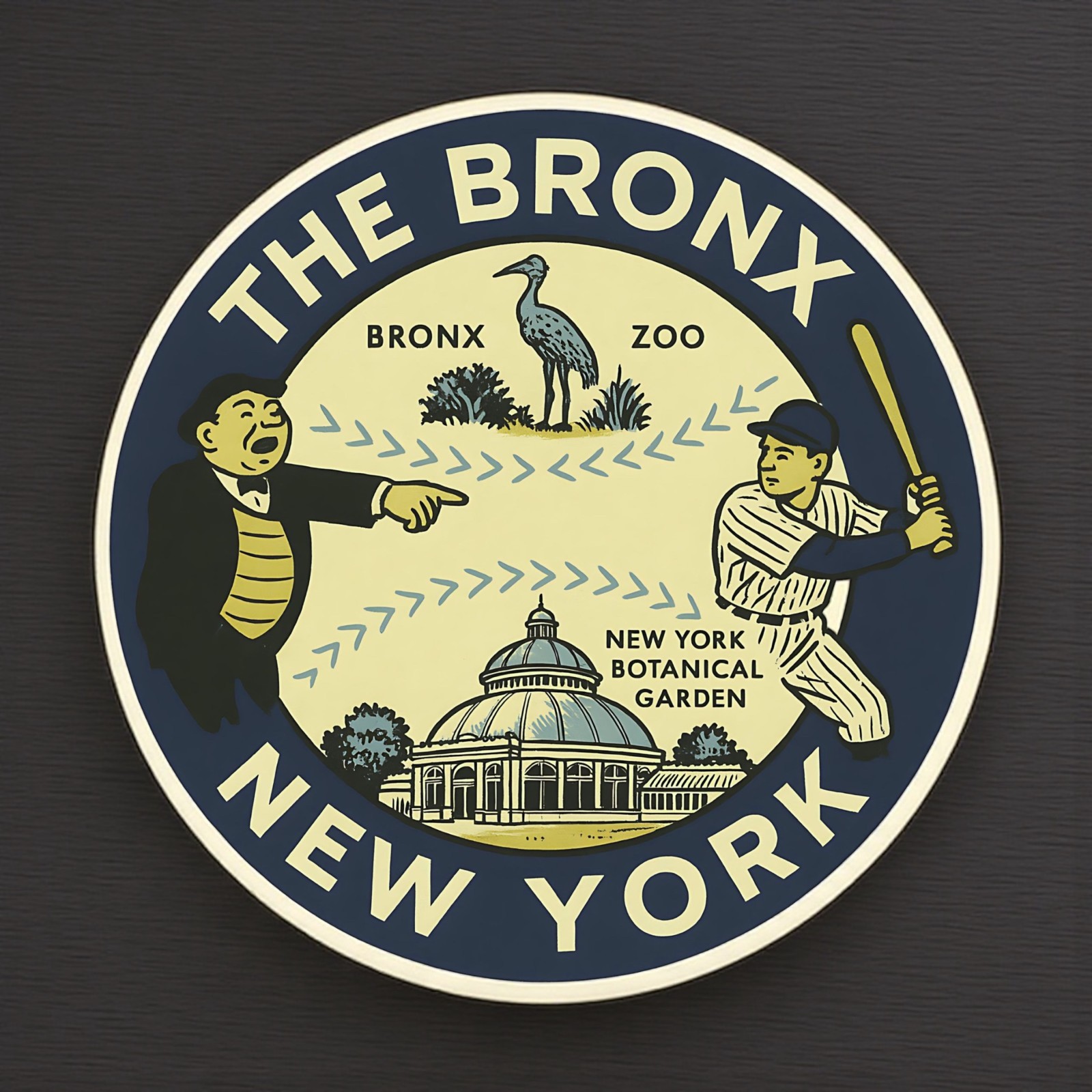 The Bronx New York Sticker Vinyl Decal Vintage Style Vacation Travel Souvenir