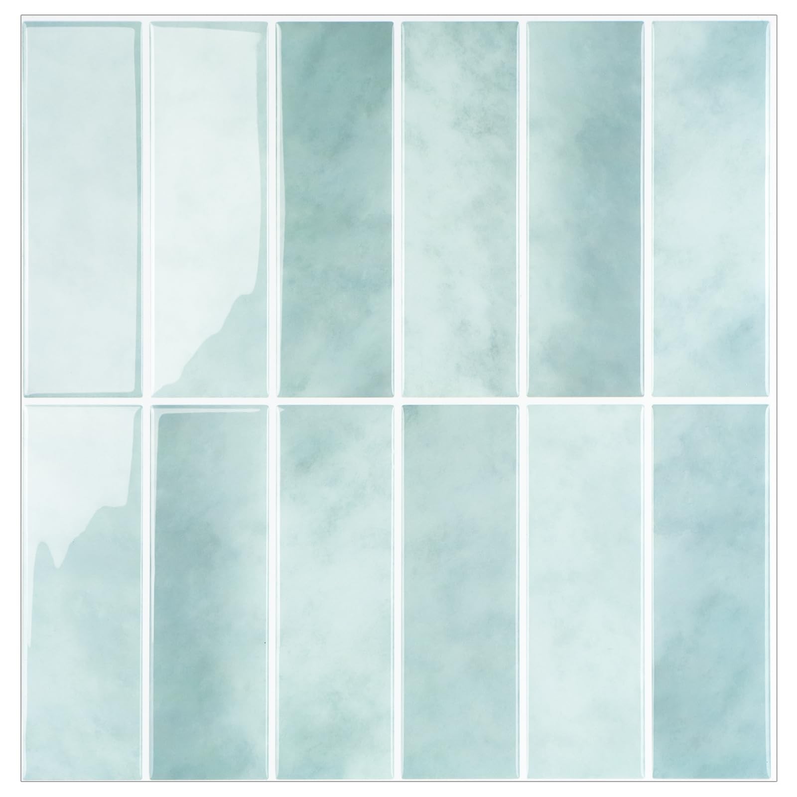 Peel and Stick Tile，New Upgrade Thicker Design Adhesive 12" x 12" Large Premi…