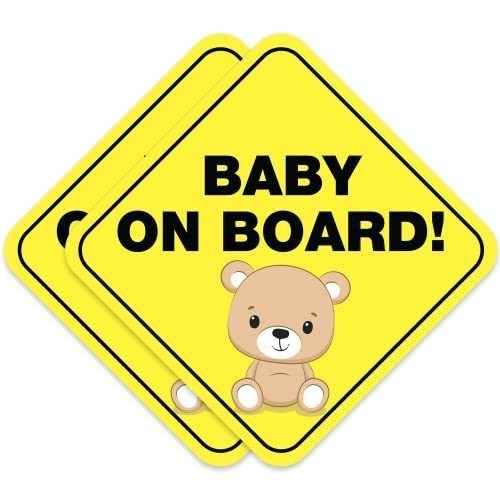 BABY ON BOARD STICKER DECAL 4 x 4 inches, Water proof,Dino, Animals, Cute sticke