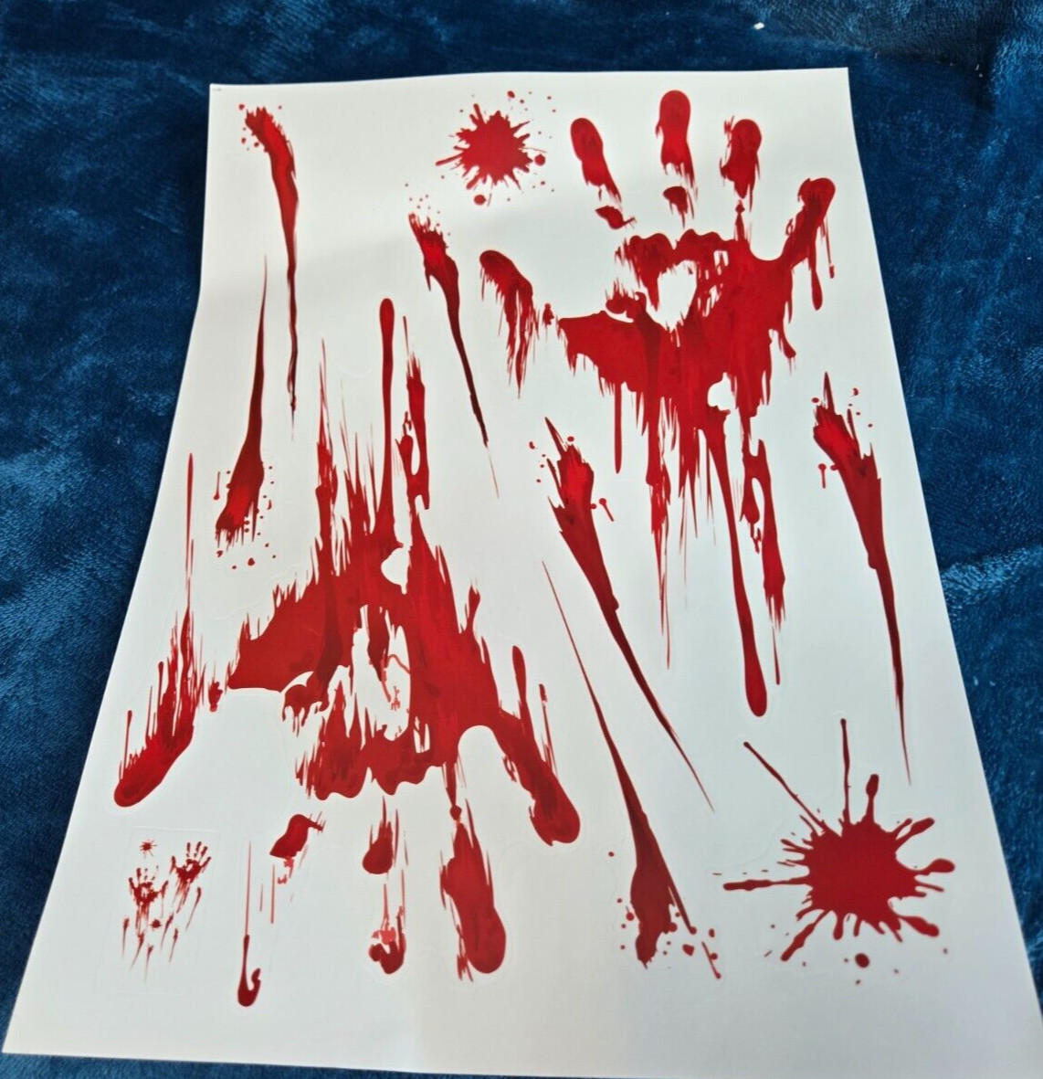 Halloween stickers Bloody Footprints Floor Clings Bloody party Decorations