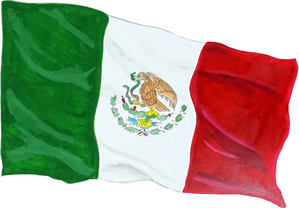 Flag of Mexico National Coat of Arms Aztec Mexican City Vinyl Decal Sticker Gift