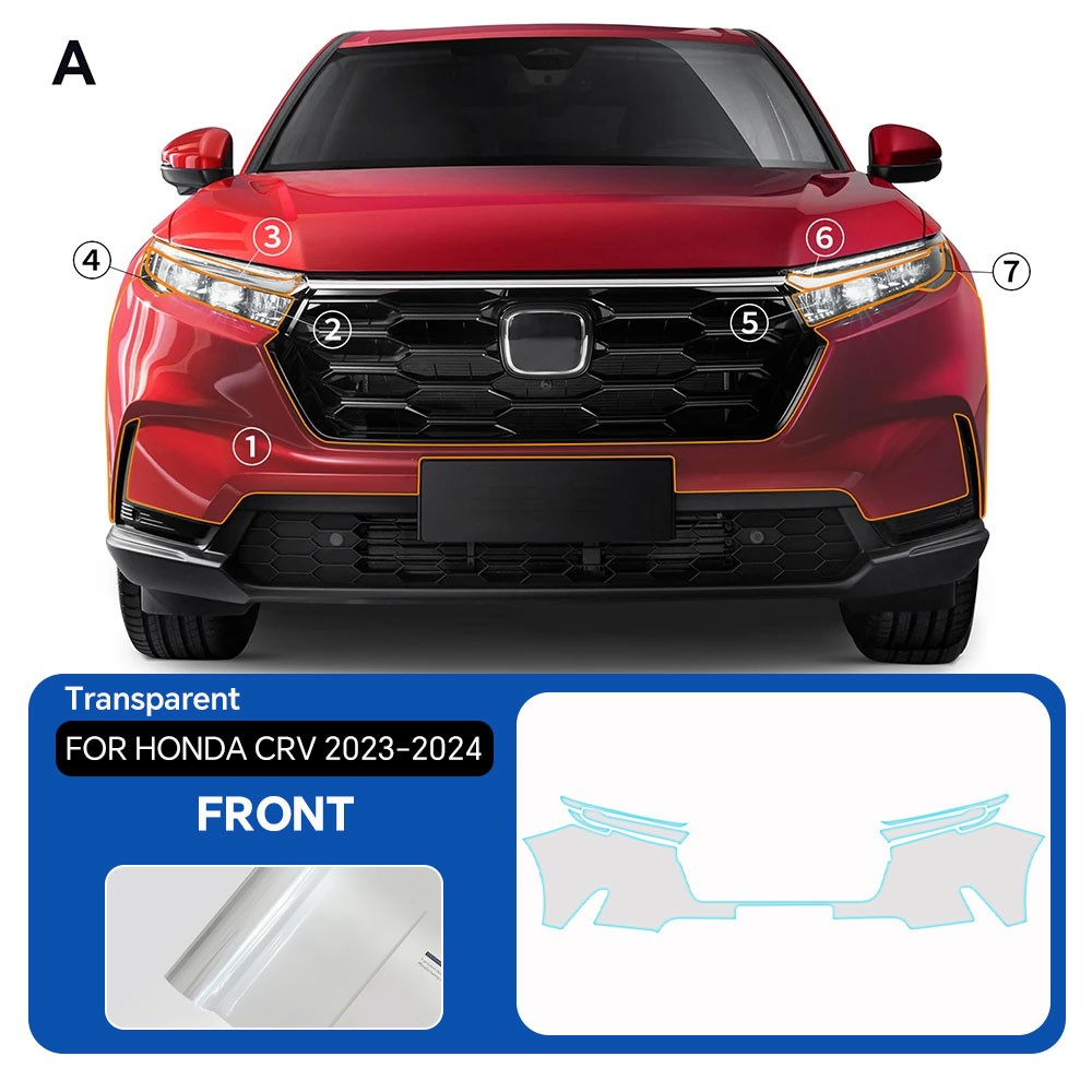 For Honda CR-V 2023-2025 Full Car Kit Precut Paint Protection Film Clear TPU PPF