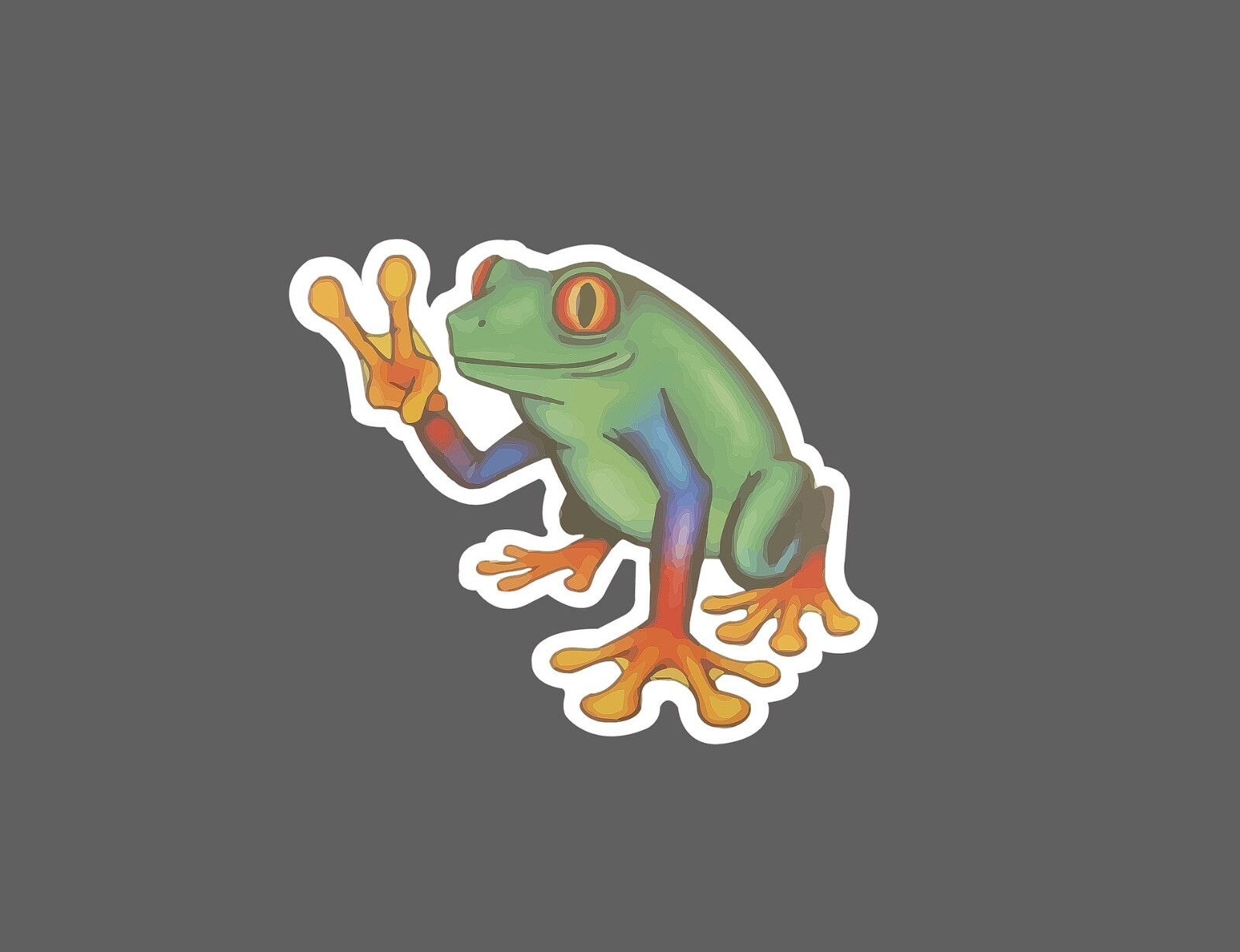Tree Frog Sticker Peace Waterproof NEW – Buy Any 4 For $1.75 EACH Storewide!