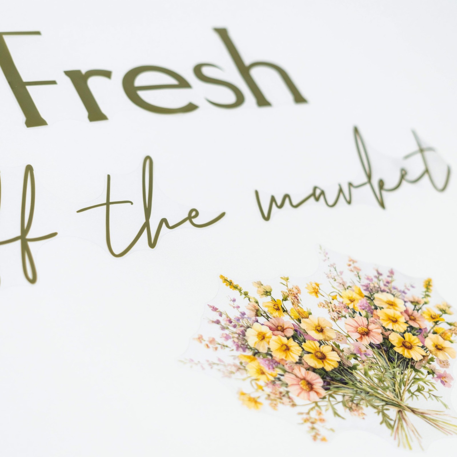 Fresh Off The Market Decal – Bridal Shower Backdrop Arch Decal Farmers Market…