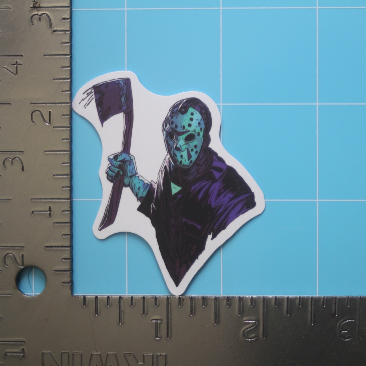 Friday the 13th Sticker (JASON VOORHEES) Horror Movie, Matte PVC Decal