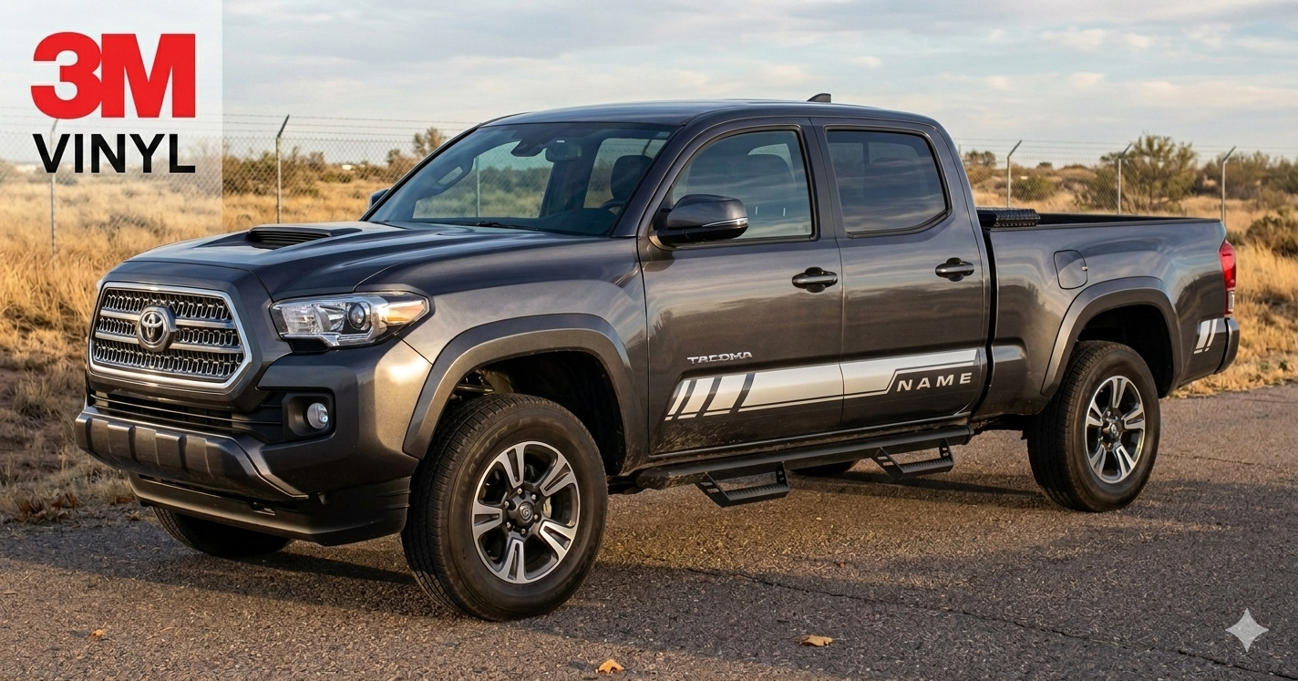 Core Decal Fits: 2015 – 2021 Toyota Tacoma 3M Vinyl Sticker Graphic Stripe