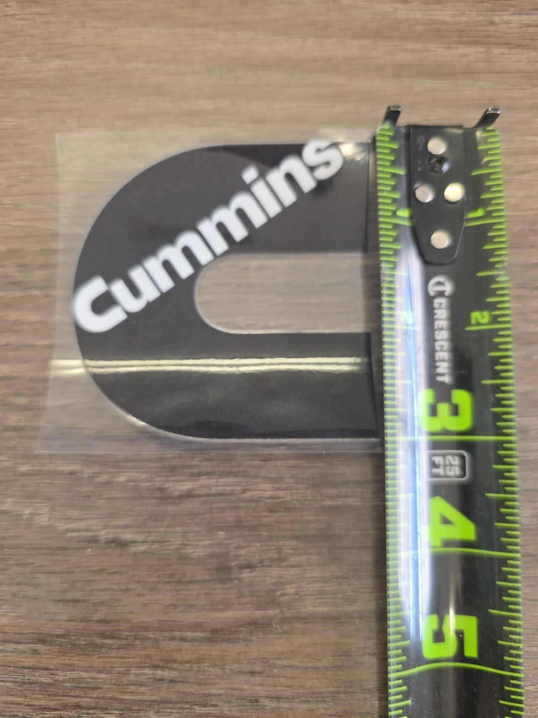 Cummins Diesel Company Logo UV DTF Decal Made In USA Waterproof