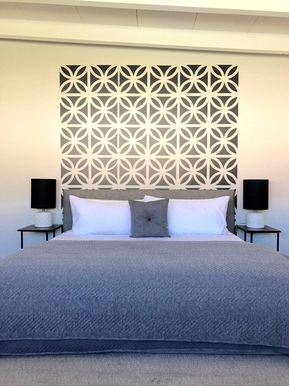Mid Century Breeze Blocks, Modern Decals, Brick Wall Decal, Mid Mod Wall Art