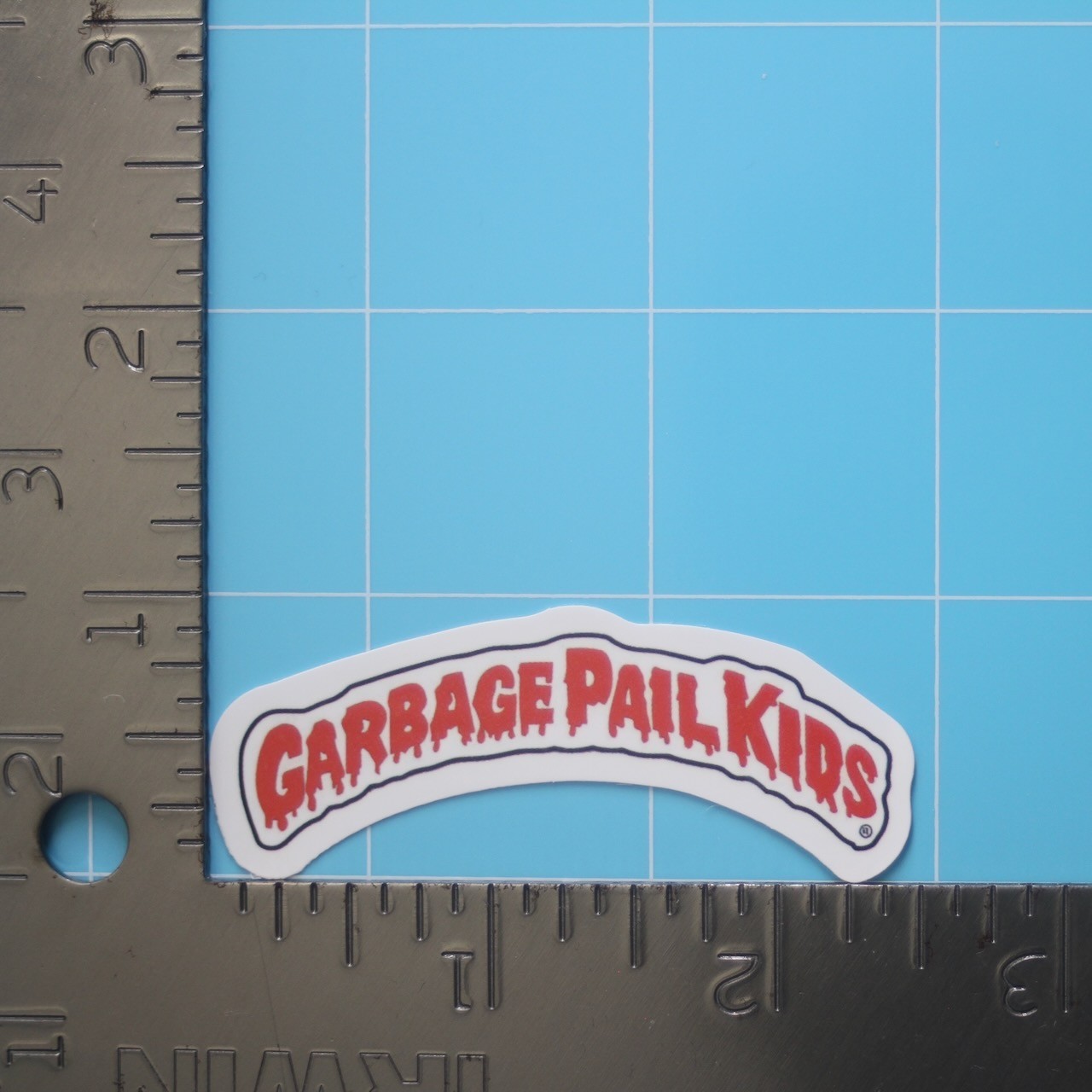 Garbage Pail Kids Sticker (GARBAGE PAIL KIDS LOGO) GPK Funny, Gloss PVC Decal