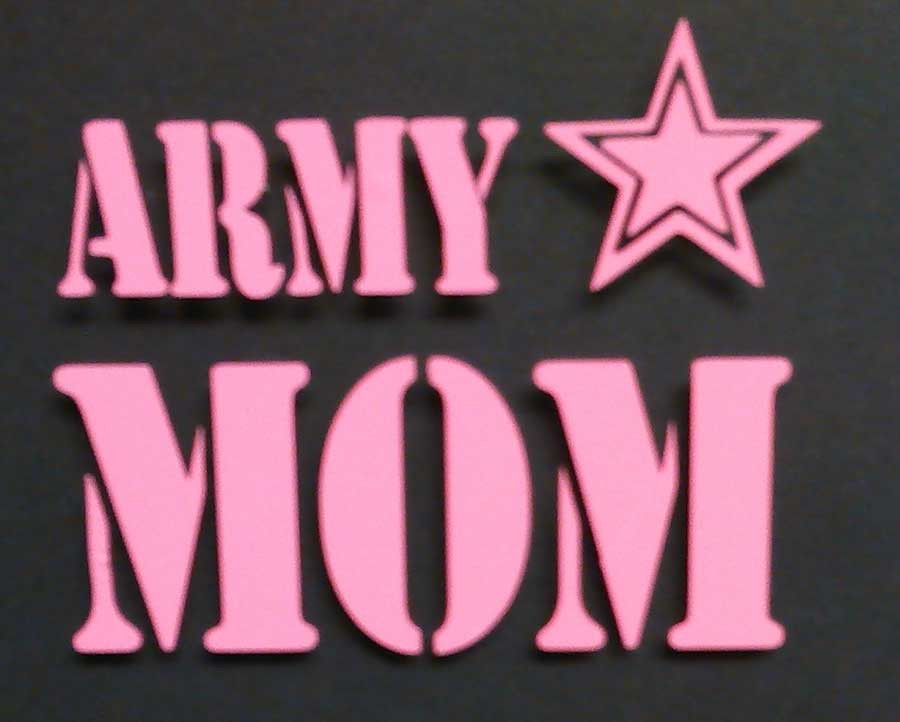 ARMY MOM / MILITARY Vinyl Decal Sticker 5 1/2" Inch