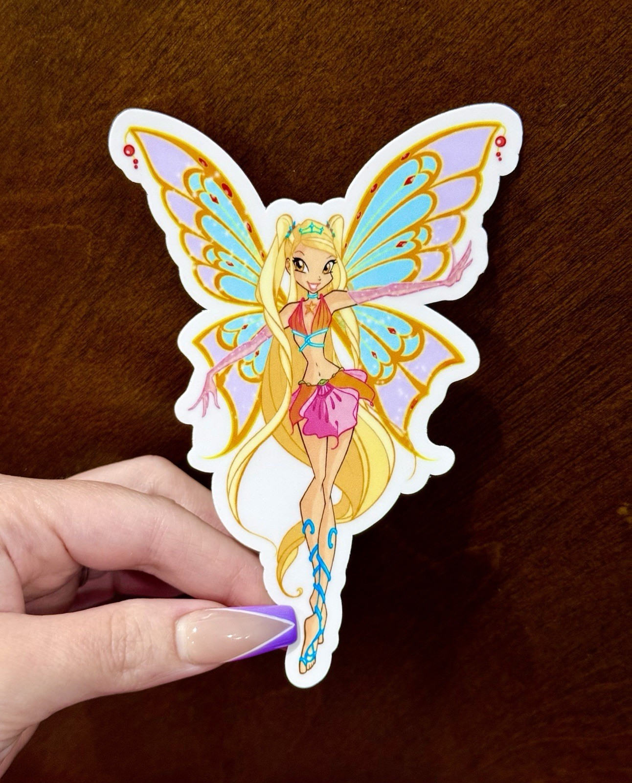 5” Jumbo Large Winx Club Stella Enchantix Fairy Vinyl Sticker