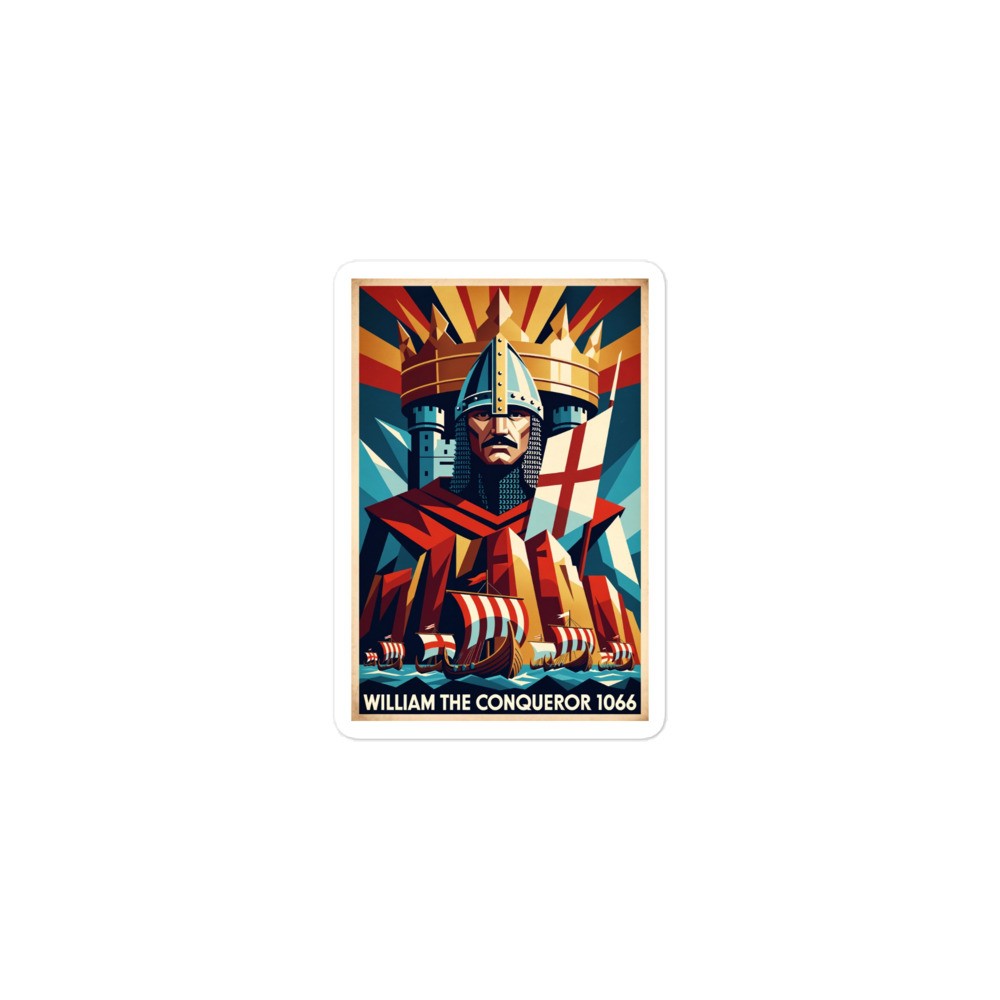 William the Conqueror 1066 Bubble-free stickers