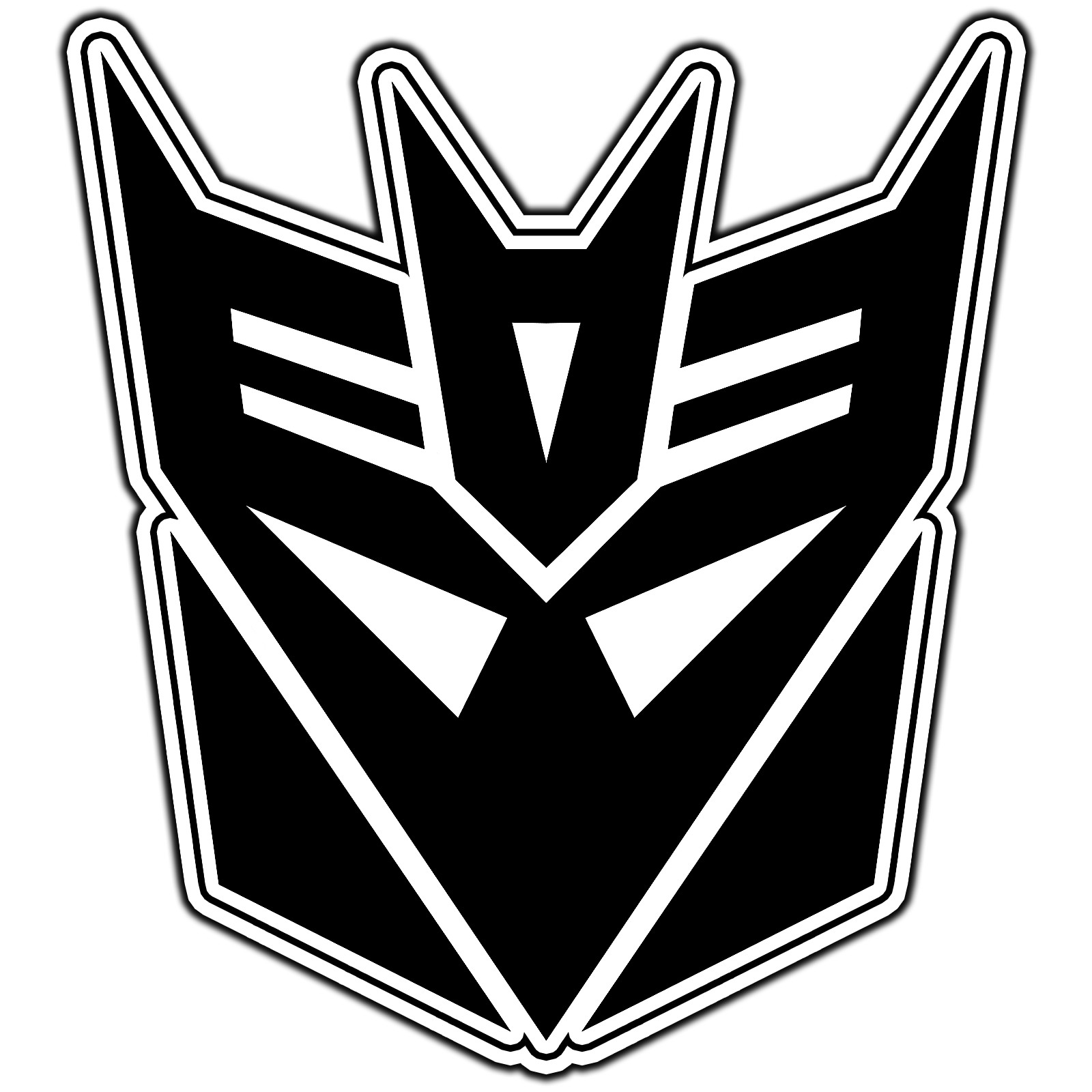 Decepticon Shattered Glass Insignia Logo #2 Sticker Waterproof Vinyl Decal